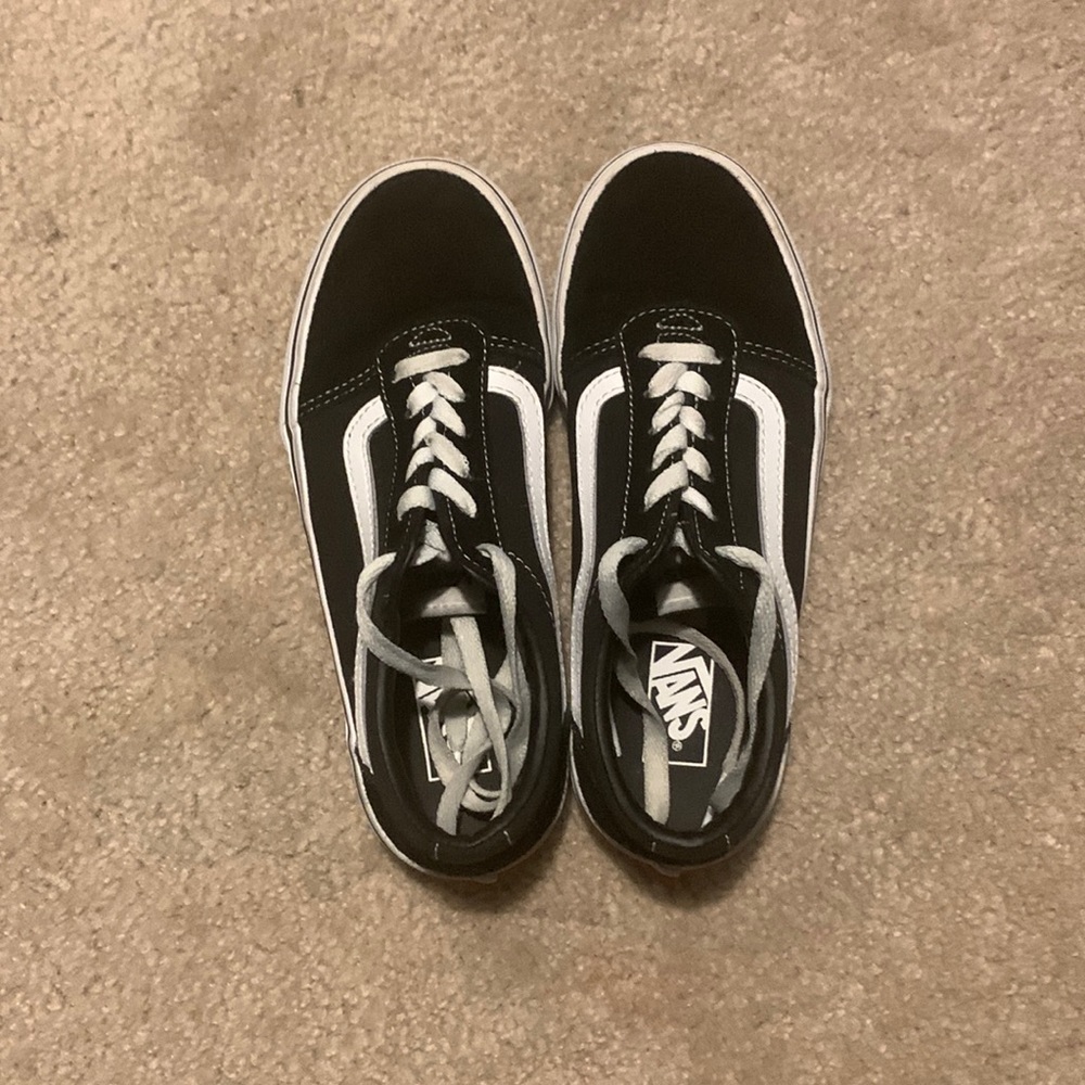 Black and white vans